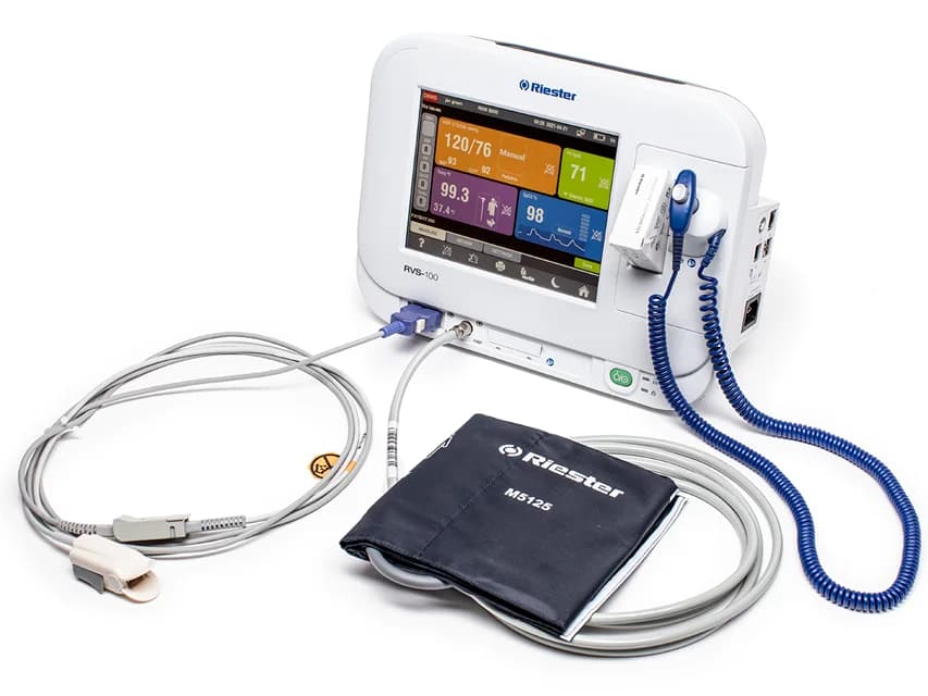 Pasientmonitor Riester RVS-100, variant NIBP + SpO2 + temp + pri