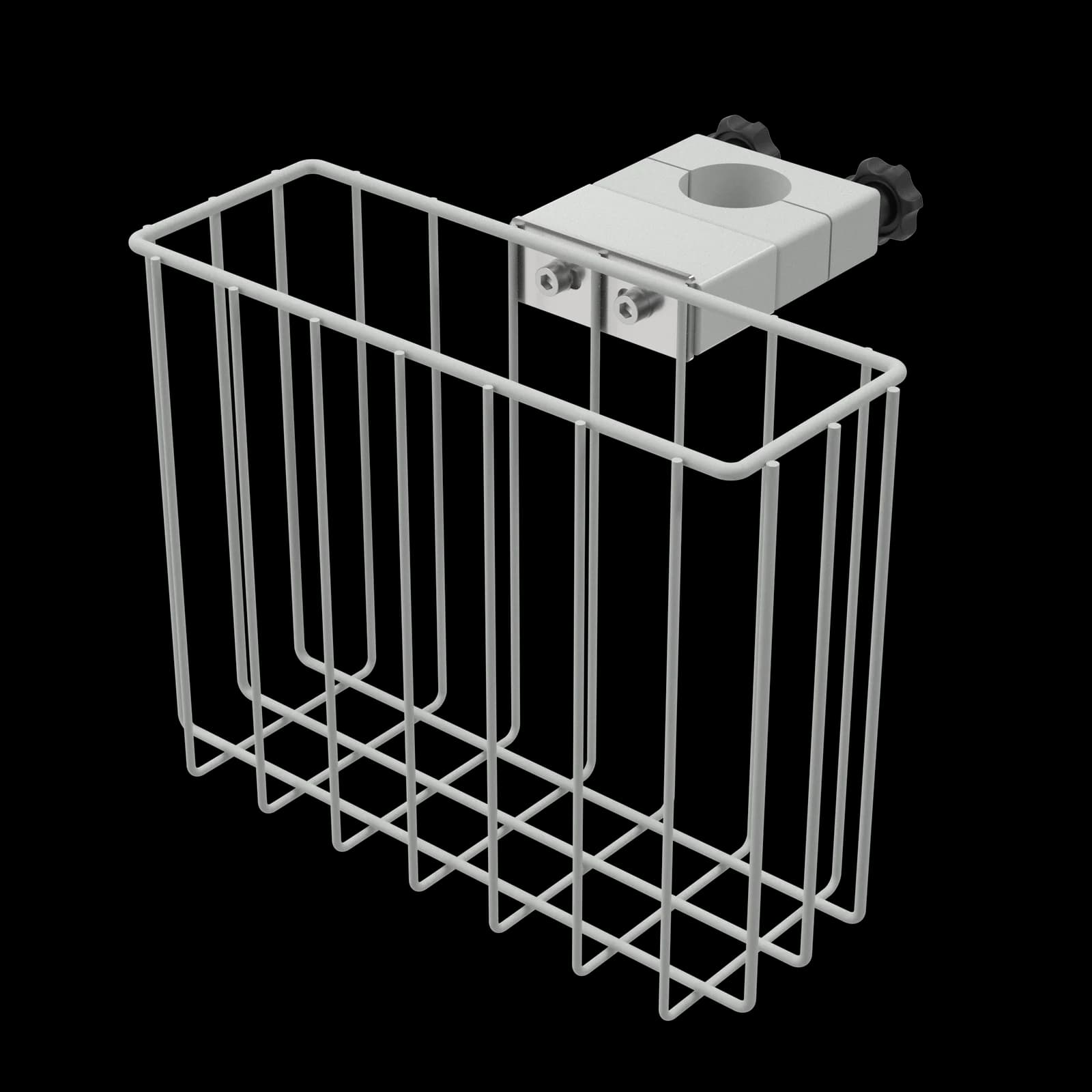Oppbevaringskurv Z-DOCK02 montert med avstandsstykke