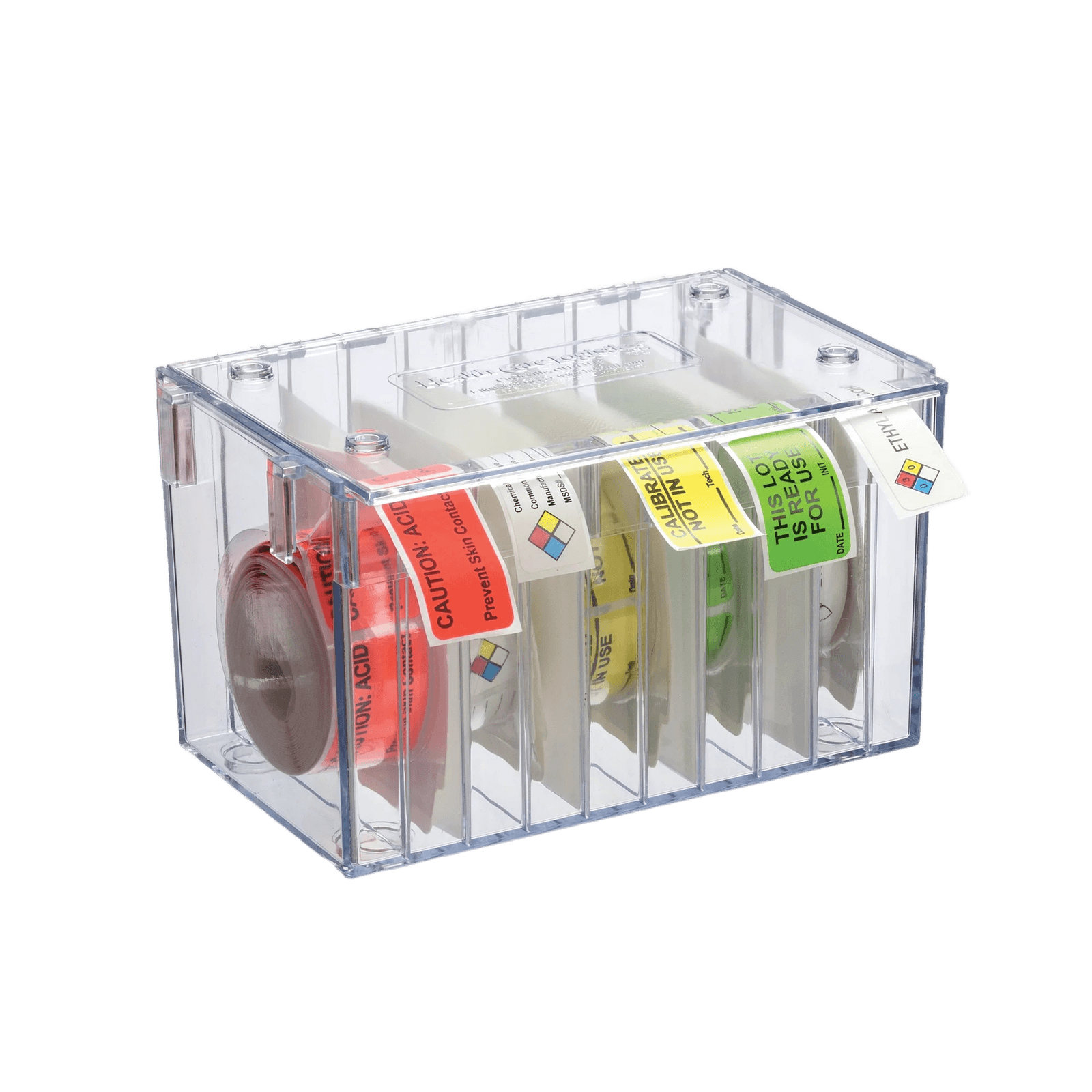 Stabelbar etikettdispenser