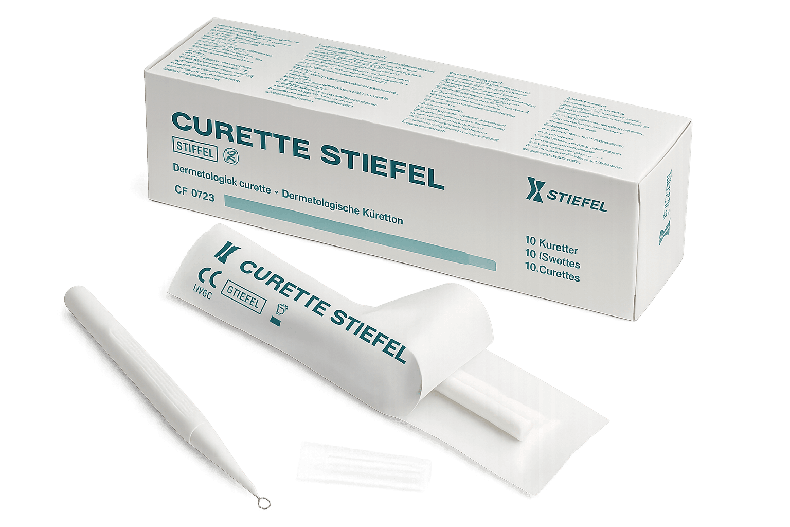 Steril engang Stiefel dermal kyrette
