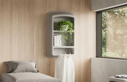 Ryno wall shelf montert på vegg